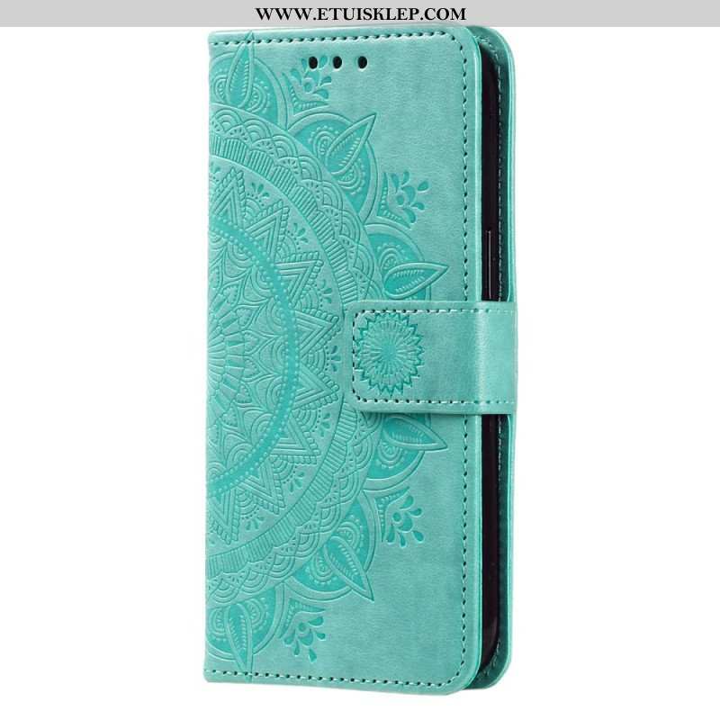 Etui Folio do Sony Xperia 5 IV z Łańcuch Mandala Słoneczna Na Ramiączkach